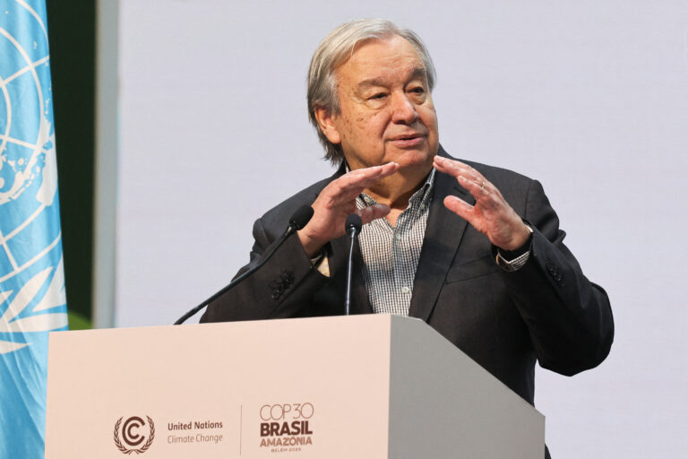 Guterres destaca a importância de triplicar recursos para adaptação climática