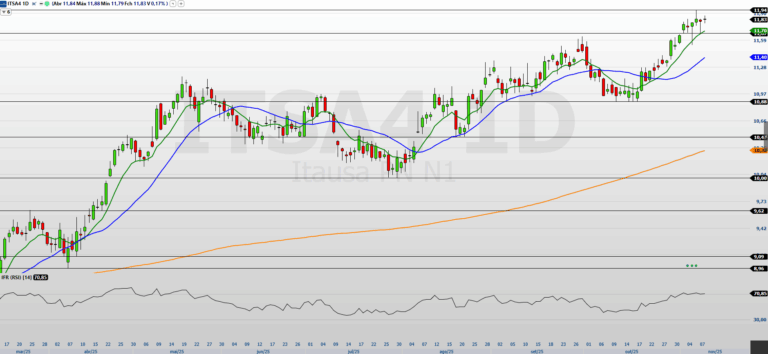 Itaúsa (ITSA4) registra lucro de R$ 4,12 bilhões e se destaca na B3
