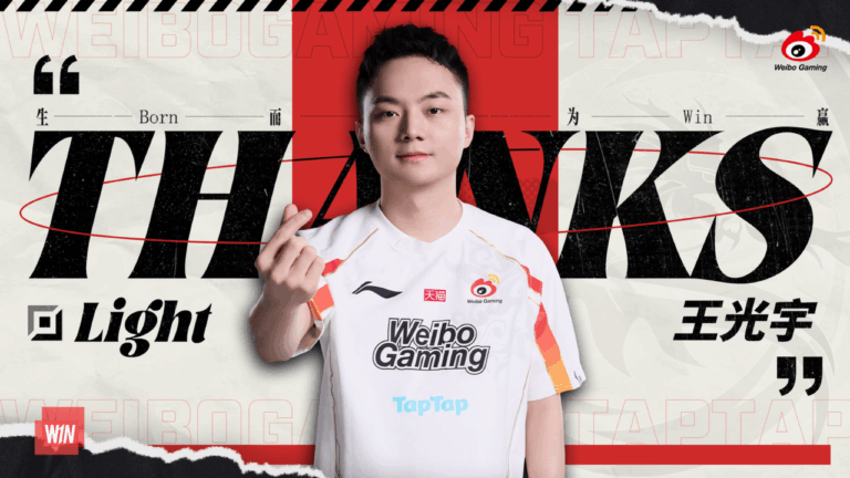 Weibo Gaming se despede do ADC Light após dois anos de atuação