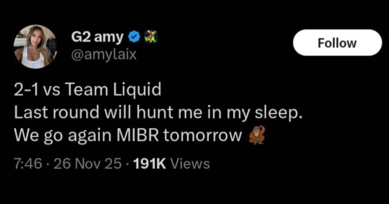 Jogadora da G2 gera polêmica com emoji após derrota no VALORANT Game Changers 2025