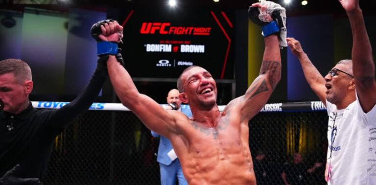 Gabriel Bonfim provoca Covington após nocaute no UFC Vegas