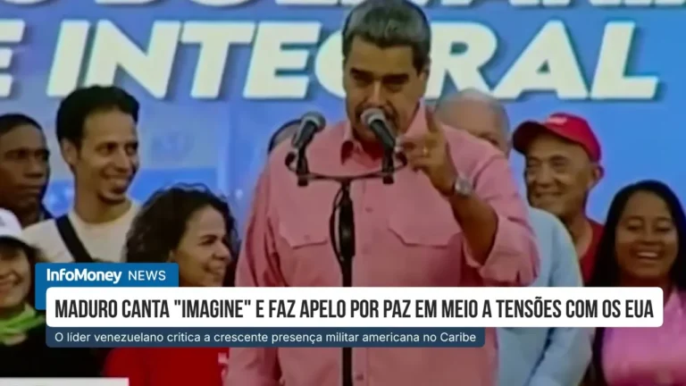 Maduro canta "Imagine" e solicita paz em meio às tensões com os EUA