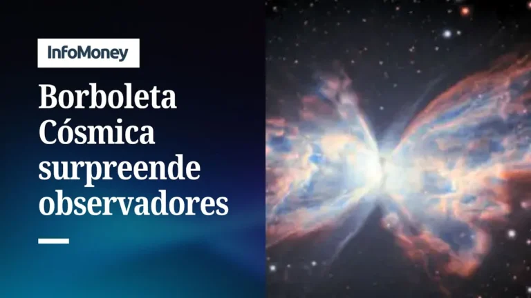 A fascinante formação da borboleta cósmica capturada no Chile