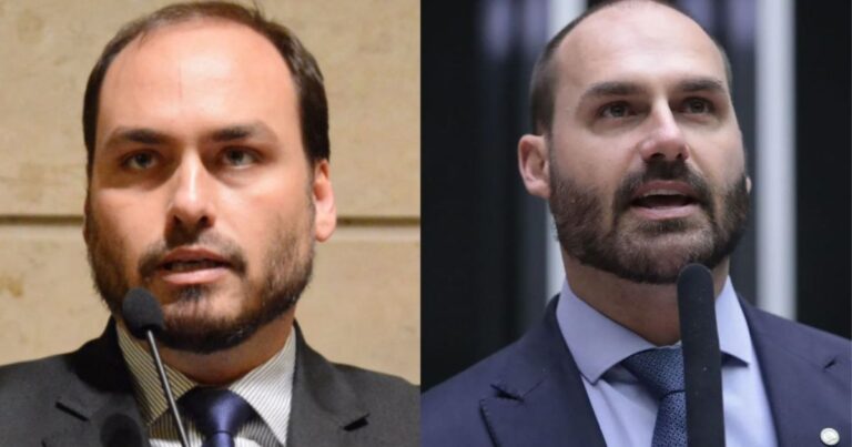 Reação dos filhos de Bolsonaro às críticas de Michelle sobre apoio a Ciro no Ceará