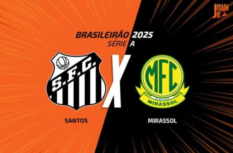 Santos enfrenta o Mirassol em disputa importante no Campeonato Brasileiro
