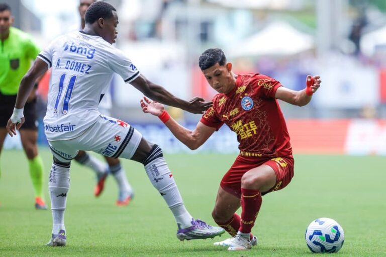 Bahia vence Vasco em jogo marcado por expulsões e pressão no Brasileirão