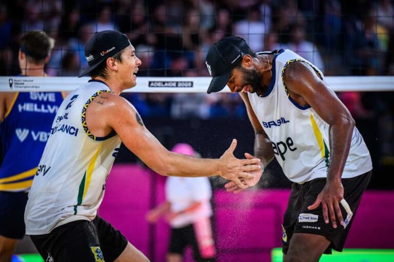 Evandro e Lanci são eliminados do Mundial de Vôlei de Praia