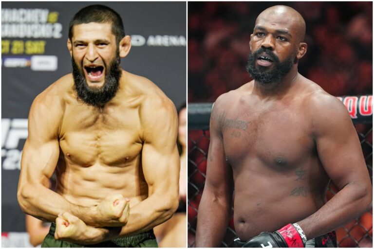 Khamzat Chimaev derruba Jon Jones em encontro amistoso na Chechênia