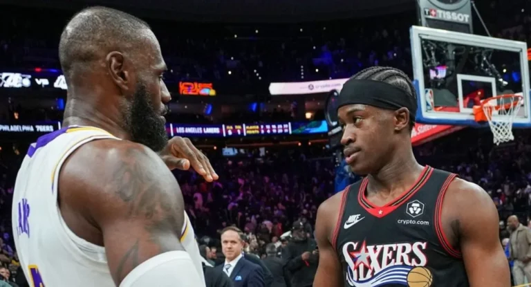 VJ Edgecombe compartilha emoção após enfrentar LeBron James