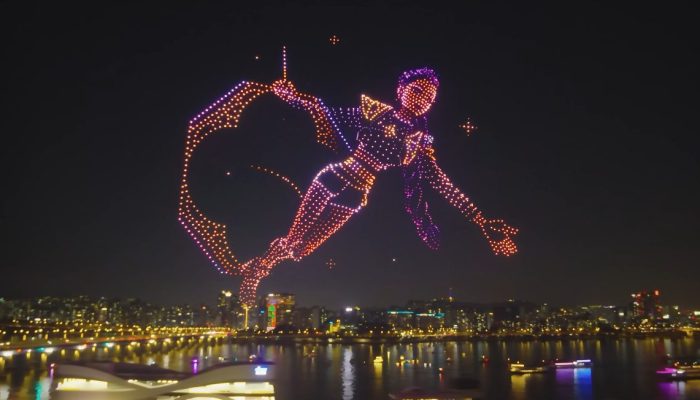 Pop’ ganha show de drones incrível na Coreia do Sul