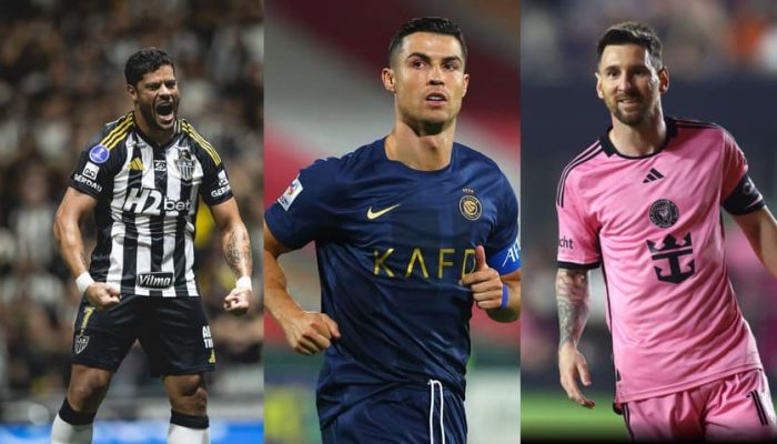 Hulk, Cristiano Ronaldo e Messi (Lance!)