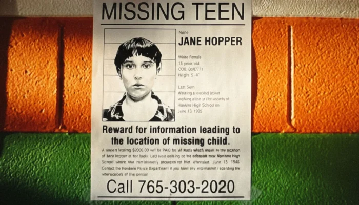 Número do cartaz de Jane Hopper em 'Stranger Things' realmente existe