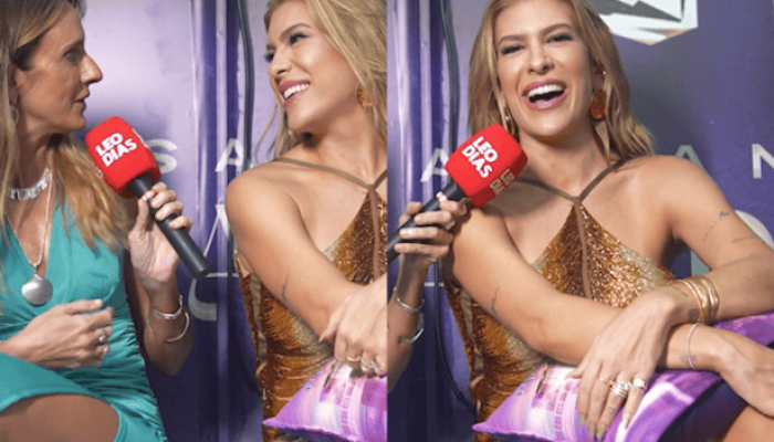Lore Improta promete segredo sobre sexo do bebê e pede cuidado a Leo Dias