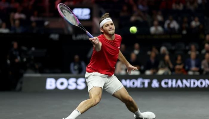 O americano Taylor Fritz na Laver Cup (Divulgação)