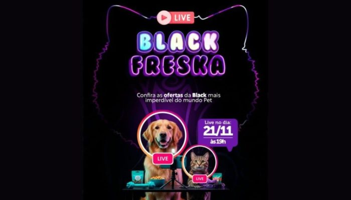 11 às 19h’. O card anuncia ofertas especiais de Black Friday no segmento pet.