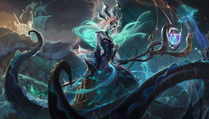 m da skin Nami Sombras Submersas no LoL