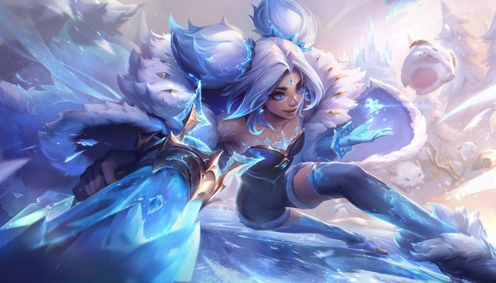 m da nova skin Zeri Inverno Magico no LoL