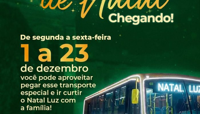 Expressinho de Natal anima o Centro de Jundiaí com transporte gratuito